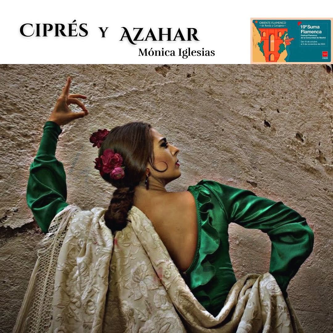 Mónica Iglesias en el espectáculo Ciprés y Azahar