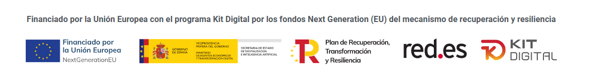 Financiado por la Unión Europea mediante el programa Kit Digital y los fondos Next Generation EU